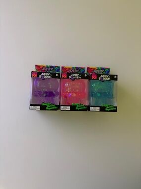 NeeDoh Jellyfish Squishy Fidget Toy Purple Pink Blue Stress Ball NEW